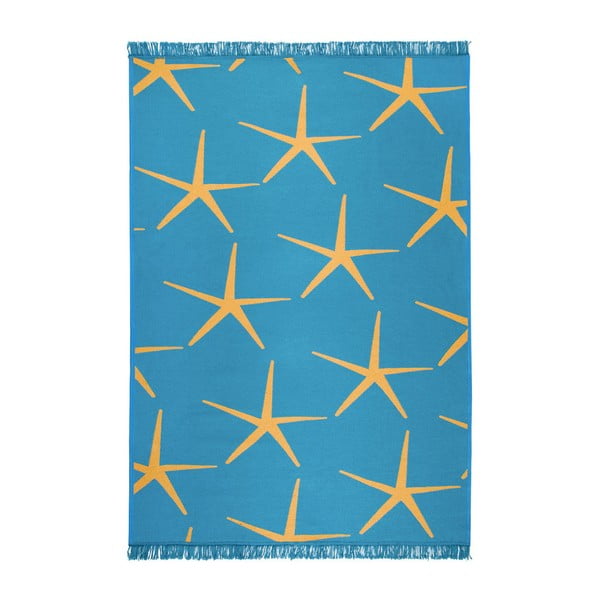 Zils un dzeltens divpusējais paklājs Zvaigznes, 120 x 180 cm
