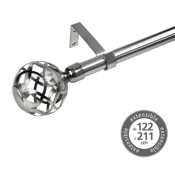 Metāla pagarināma aizkaru stanga 122–211 cm – Casa Selección-image-1