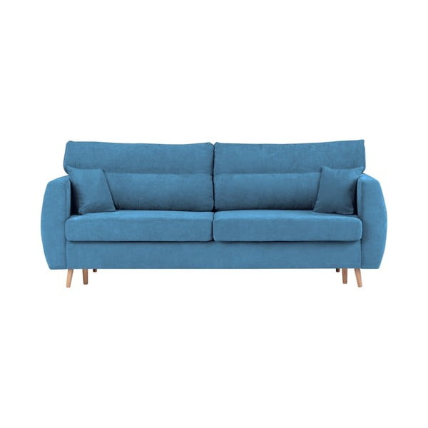 Zils trīsvietīgs dīvāns ar glabāšanas vietu Cosmopolitan Design Sydney, 231 x 98 x 95 cm