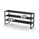 Melns metāla apavu plaukts 100x48,5x29 cm Rex – Spinder Design
