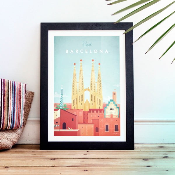 Plakāts Travelposter Barcelona, 30 x 40 cm-image-1