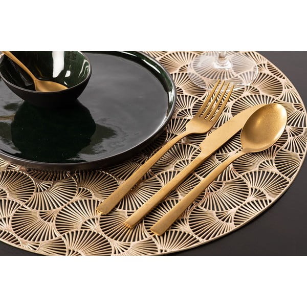 Zelta krāsas galda paliktnis Tiseco Home Studio, ⌀ 38 cm-image-1