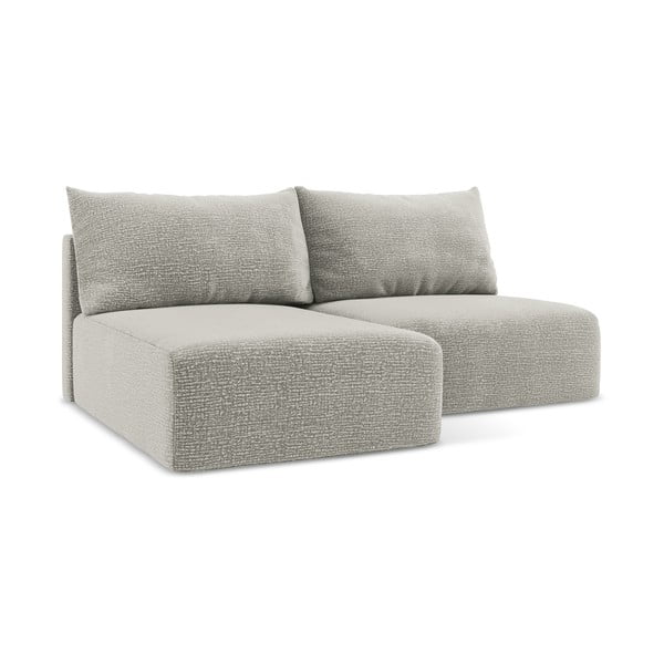 Gaiši pelēks salokāms/ar uzglabāšanas vietu stūra dīvāns (ar kreiso stūri) Kalena – Makamii-image-1