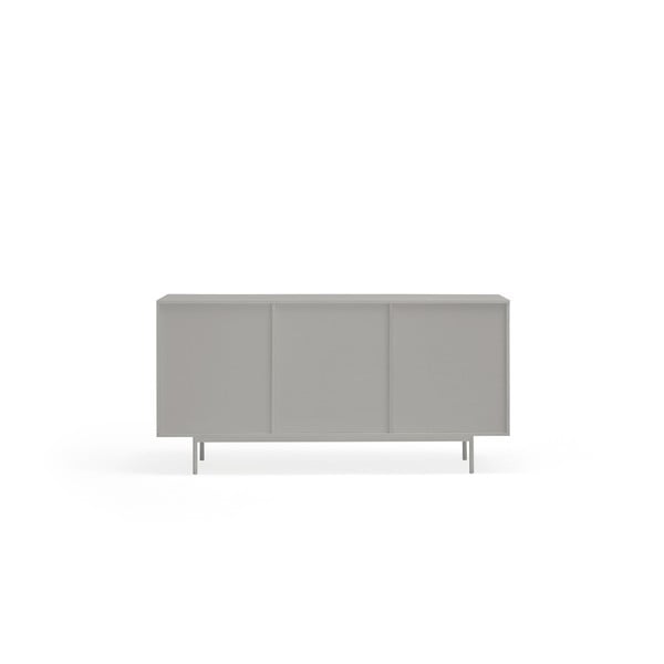 Pelēka/dabīga toņa zema kumode ar ozolkoka imitāciju 159x80 cm Sierra – Teulat-image-4