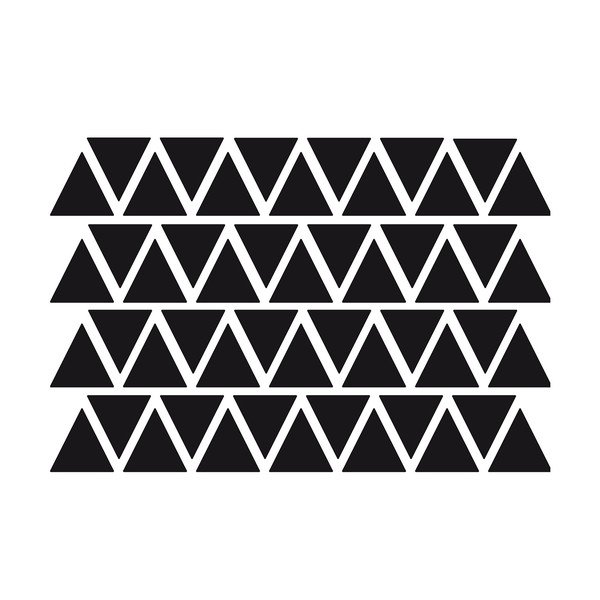 50 melnu Ambiance Triangles uzlīmju komplekts-image-1
