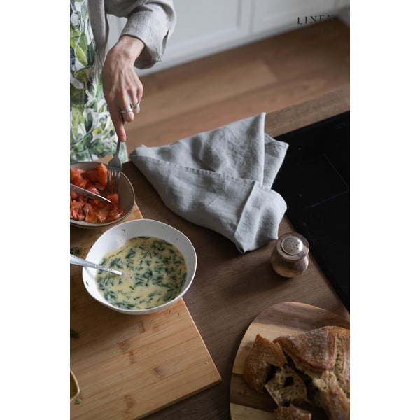 Lina trauku dvielis 45x65 cm Khaki – Linen Tales-image-2