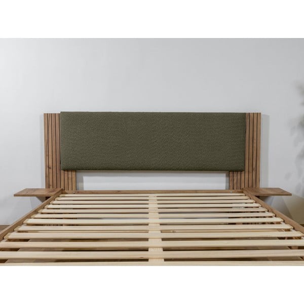 Zaļa divvietīga gulta ar redelēm 160x200 cm Lior – Bobochic Paris-image-4