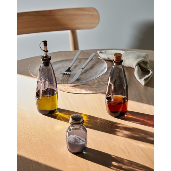 Stikla pudele eļļai vai etiķim Kave Home Rohan, augstums 24 cm-image-2