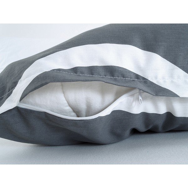 Pelēka vienvietīga gultas veļa no krepa auduma 140x200 cm Top Class – B.E.S.-image-3