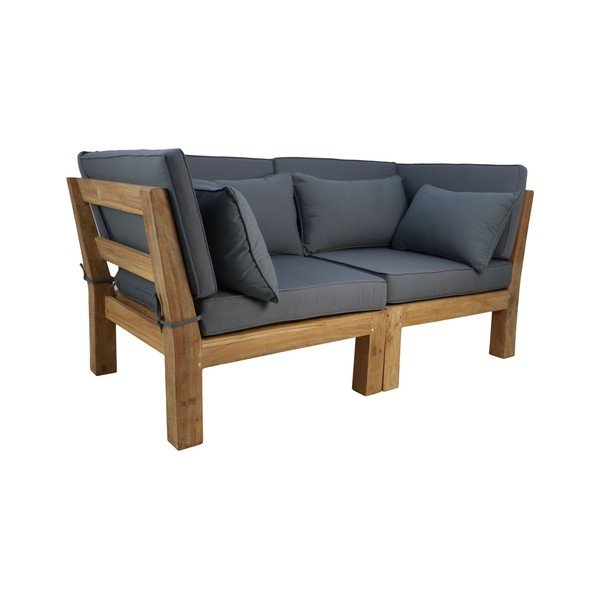 Pelēks dārza dīvāns no tīkkoka Aruba – HSM collection-image-2