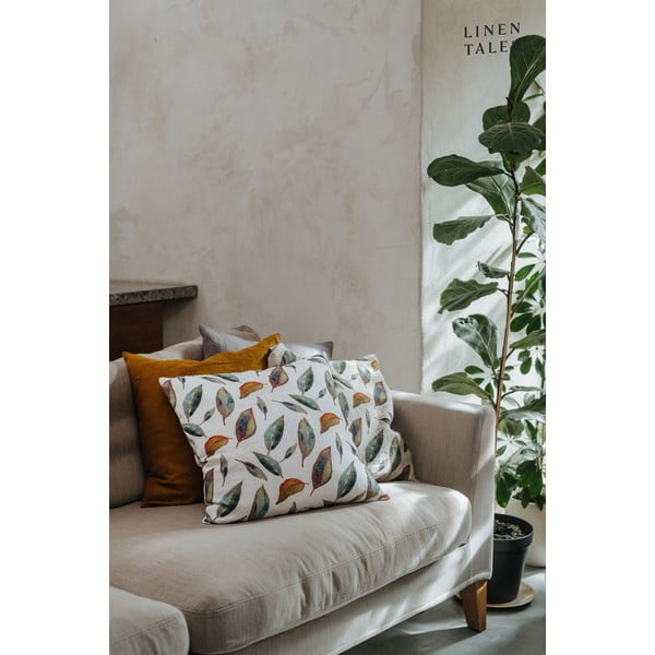 Lina spilvendrāna 50x50 cm Golden Fall – Linen Tales-image-1