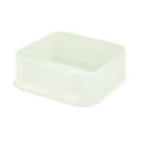 Balta uzglabāšanas kaste iDesign Eco, 21,3 x 21,3 cm