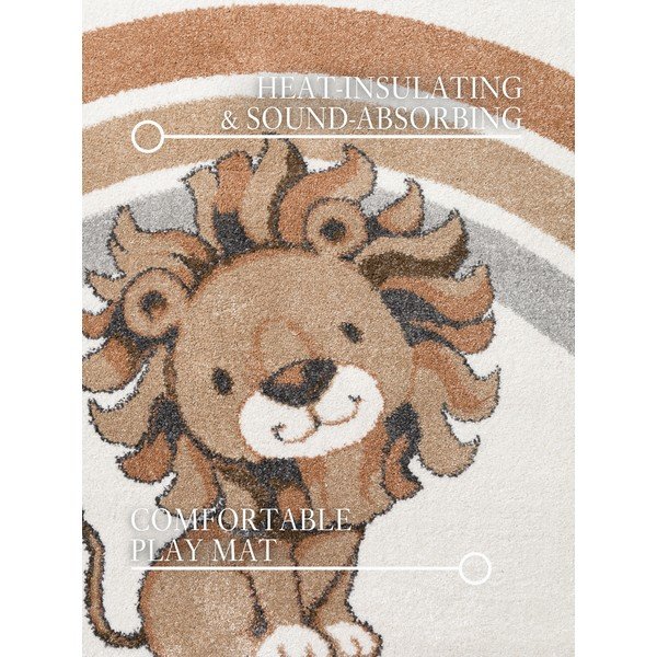 Krēmkrāsas bērnu paklājs 160x230 cm Roar like a Lion Rainbow Party – Villeroy&Boch-image-3