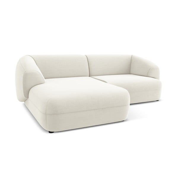 Balts samta stūra dīvāns (ar kreiso stūri) Moana – Makamii-image-3