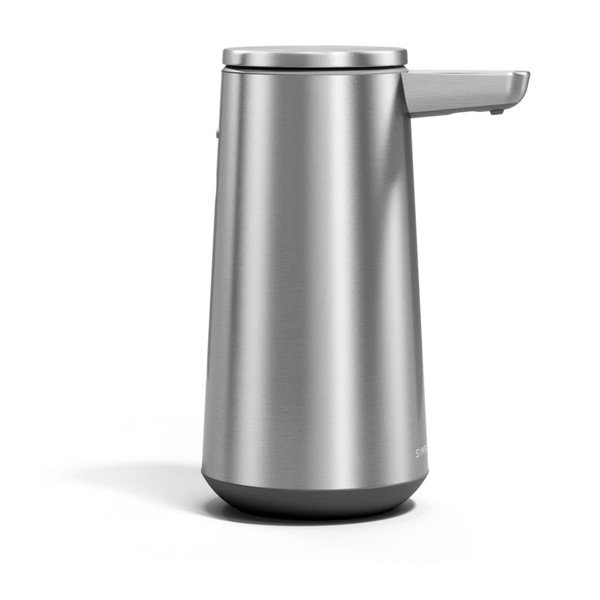 Matētas sudraba krāsas nerūsējošā tērauda automātisks ziepju dozators 296 ml – simplehuman-image-4