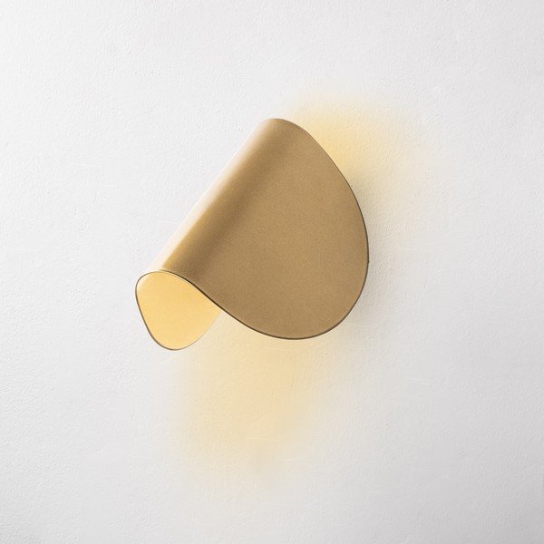 Zelta krāsas LED sienas lampa Heybe – Opviq lights-image-1