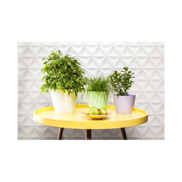 Gaiši dzeltens puķu pods Plastia Camay Vanilla, ø 18,5 cm-image-1