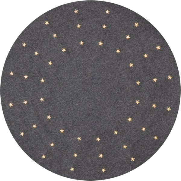 Pelēks paklājs zem Ziemassvētku eglītes ar LED apgaismojumu Star Trading Granne