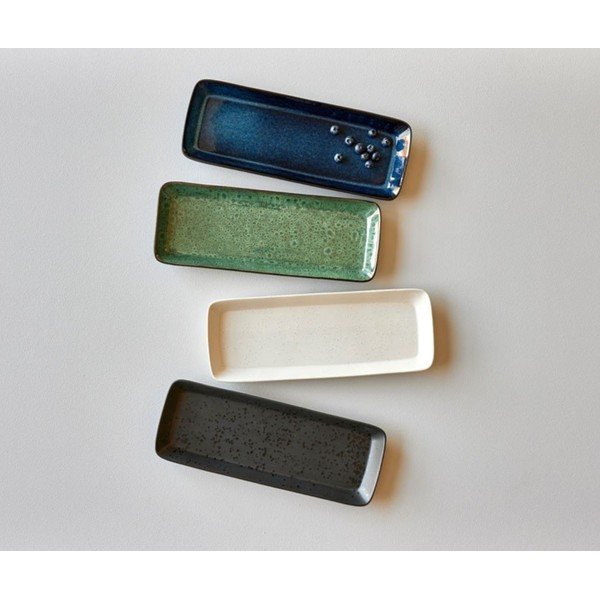 Servēšanas keramikas paplāte 14x38 cm Gastro Dark Blue/Black – Bitz-image-3