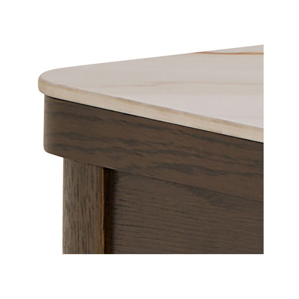 Bēšs/tumši brūns konsoles galds ar keramikas virsmu 40x100 cm Southampton – Actona-image-4
