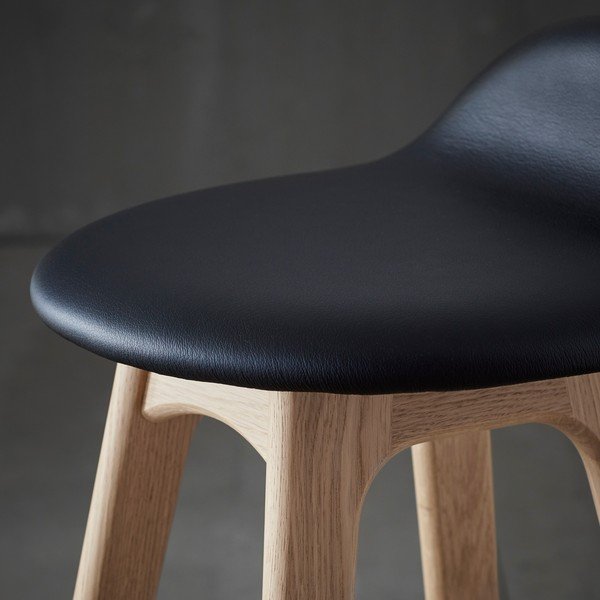 Ādas  grozāms bāra krēsls 79 cm Buck – Hammel Furniture-image-1