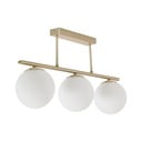 Griestu lampa ar stikla abažūru baltā/zelta krāsā ø 14 cm Mahala – Kave Home