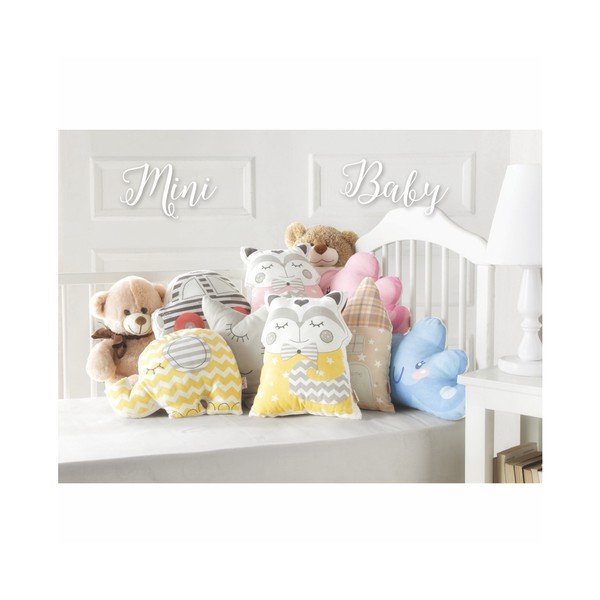 Rozā bērnu spilvens ar kokvilnu Mike & Co. NEW YORK Pillow Toy Panda, 25 x 36 cm-image-2