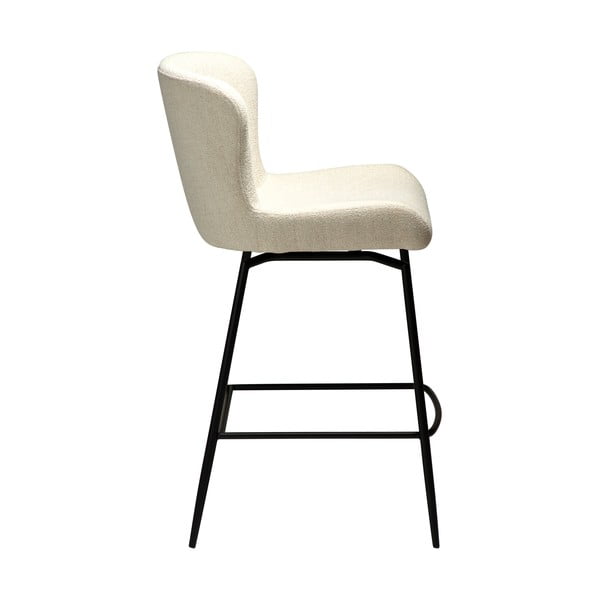 Krēmkrāsas polsterēts bāra krēsls (sēdekļa augstums 67,5 cm) Glam – DAN-FORM Denmark-image-1