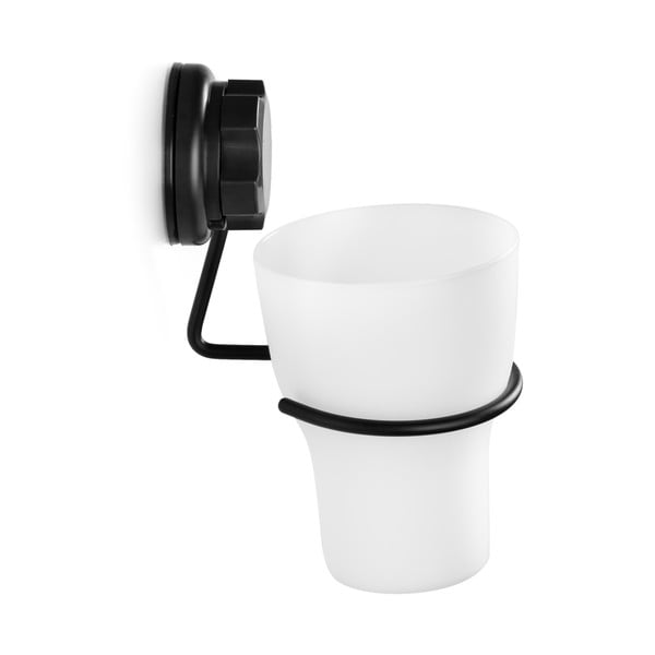 Melns metāla pašturošs trauks zobu birstei Bestlock Black – Compactor-image-1