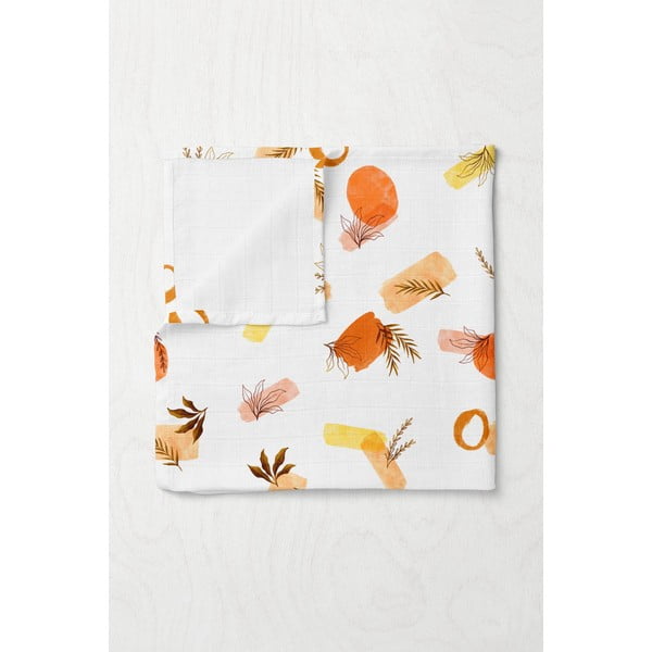 Balta muslīna bērnu sega 75x100 cm Rhapsody – Mijolnir-image-1