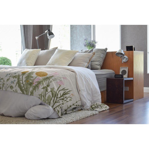 Kokvilnas maisījuma pleds Tierra Bella Botanic Herbs, 170 x 240 cm-image-1