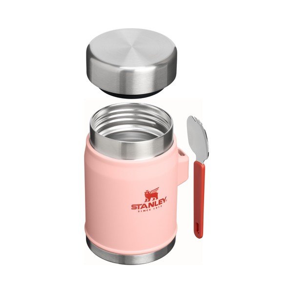 Persiku oranžs nerūsējošā tērauda termoss pārtikai 400 ml Legendary Food Jar + Spork Peach Rose – Stanley-image-2