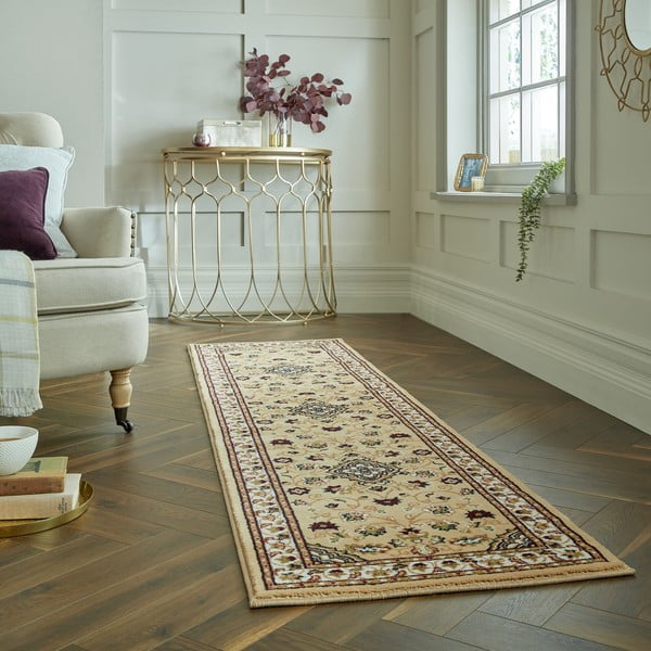 Bēšs celiņa paklājs 60x230 cm Sherborne – Flair Rugs-image-1