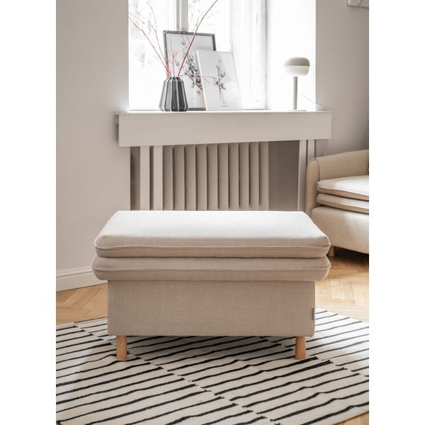 Bēšs kāju soliņš Simon – Miuform-image-1