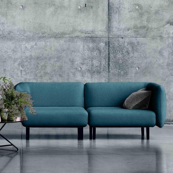 Tirkīzzils dīvāns Softline Elle, 230 cm-image-1