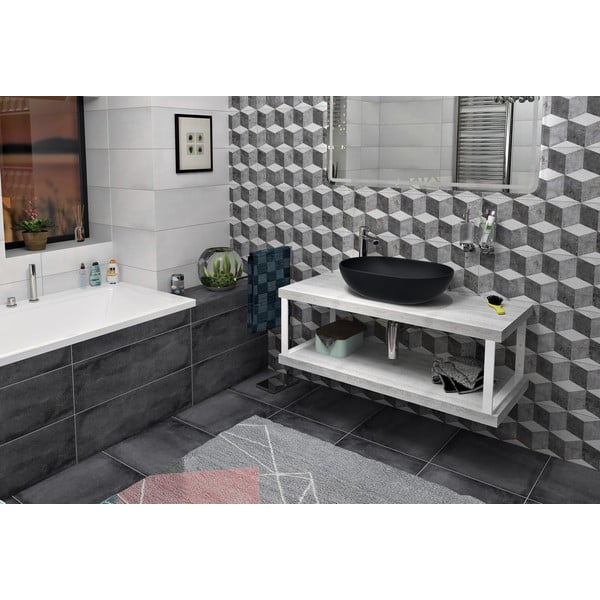 Balts tērauda virsmas balsts 49x4 cm – Sapho-image-1