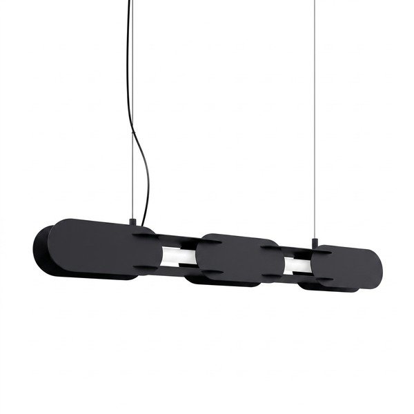 Melna metāla LED piekaramā lampa CHAIN – Thoro