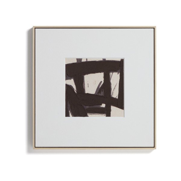 Ar rokām apgleznota glezna ar rāmi/uz audekla 60x60 cm Arilan – Kave Home-image-3