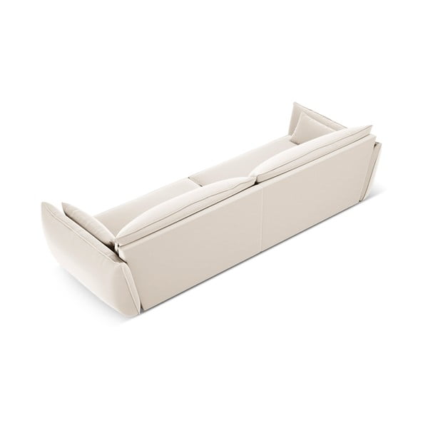 Bēšs samta dīvāns 248 cm Vanda – Mazzini Sofas-image-3