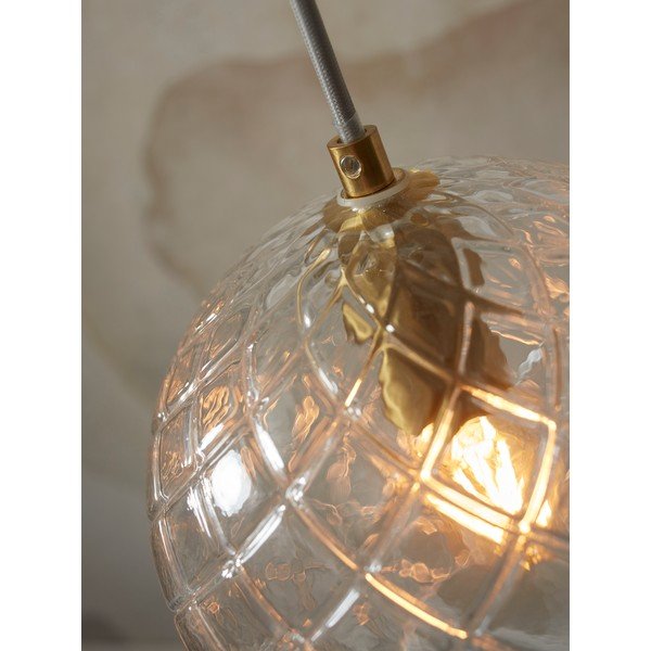 Pelēka piekaramā lampa ar stikla abažūru ø 22 cm Venice – it's about RoMi-image-3