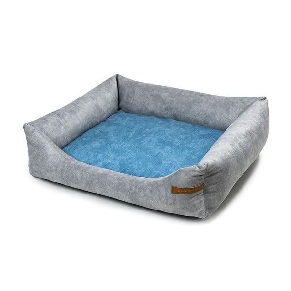 Zila/gaiši pelēka mājdzīvnieku gulta suņiem 55x65 cm SoftBED Eco S – Rexproduct
