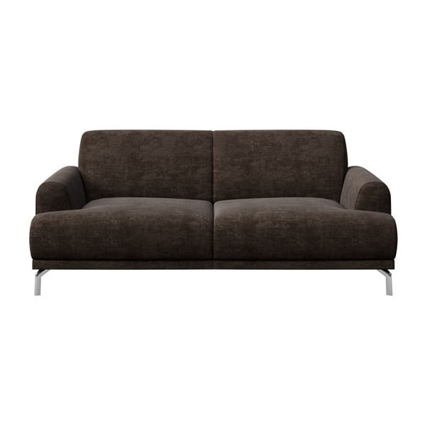 Tumši brūns dīvāns MESONICA Puzo, 170 cm