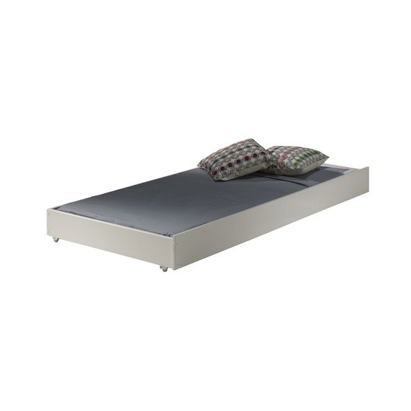 Balta priedes masīvkoka divstāvu bērnu gulta ar veļas kasti 90x200 cm SCOTT – Vipack-image-3