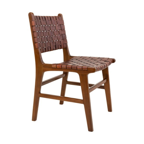 Brūni tīkkoka masīvkoka pusdienu krēsli (2 gab.) Perugia – House Nordic-image-3