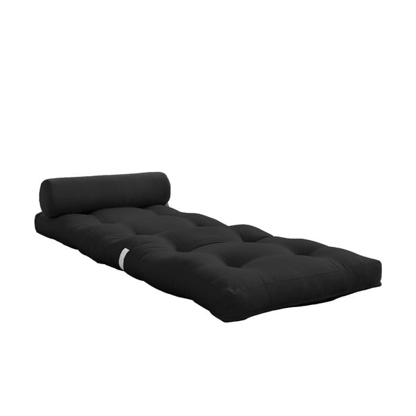 Melns/antracīta pelēks futona matracis 70x200 cm Wrap Dark Grey - Karup Design