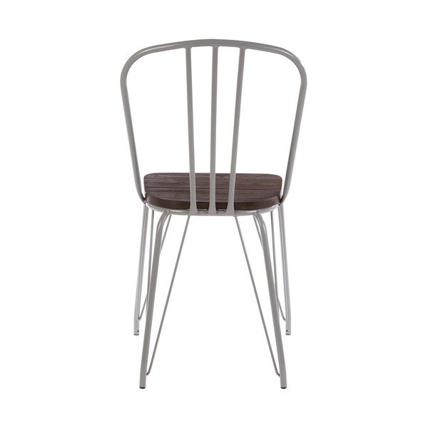 Pelēks/tumša dabīga toņa gobas masīvkoka pusdienu krēsls District – Premier Housewares-image-4