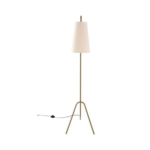 Haki/krēmkrāsas tekstila stāvlampa ar saliekamu konstrukciju (augstums 154 cm) Vivienne – Jotex-image-3