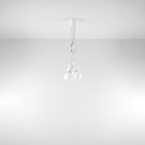 Balta piekaramā lampa ø 15 cm Rene – Sollux-image-4