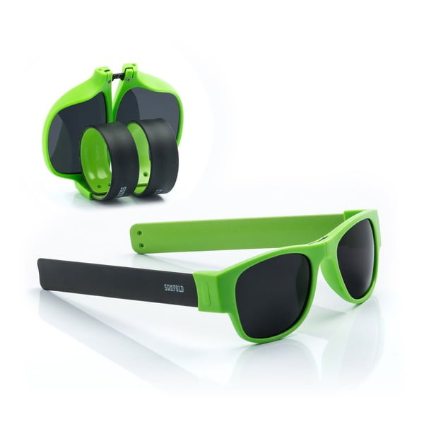 Zaļās un melnās InnovaGoods Sunfold AC6 saulesbrilles