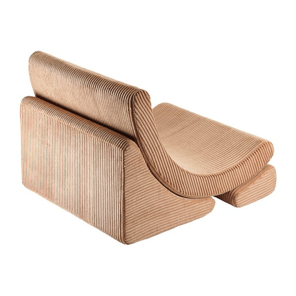 Brūns velveta bērnu atpūtas krēsls Moon – Wigiwama-image-2